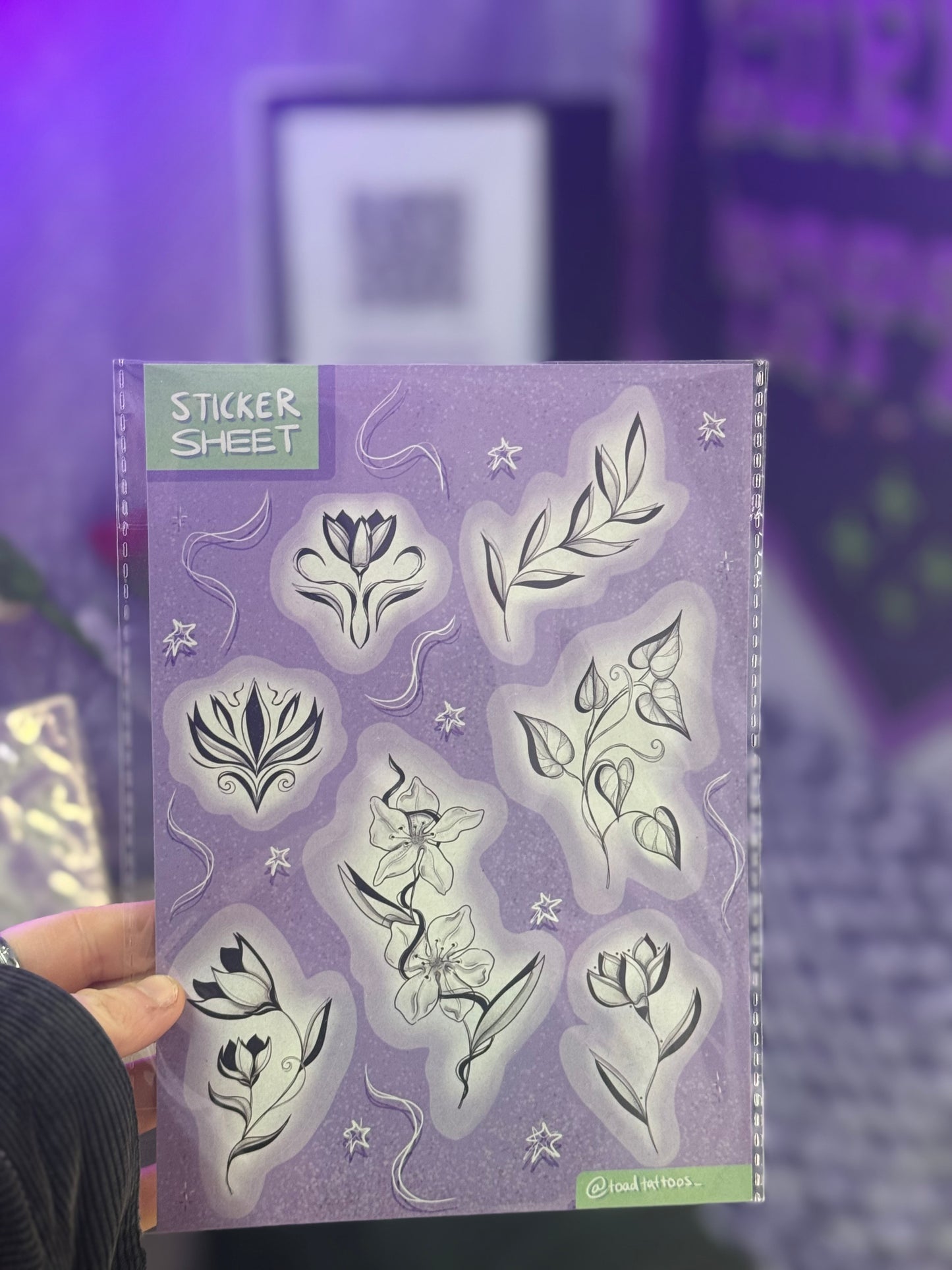 A5 sticker sheet