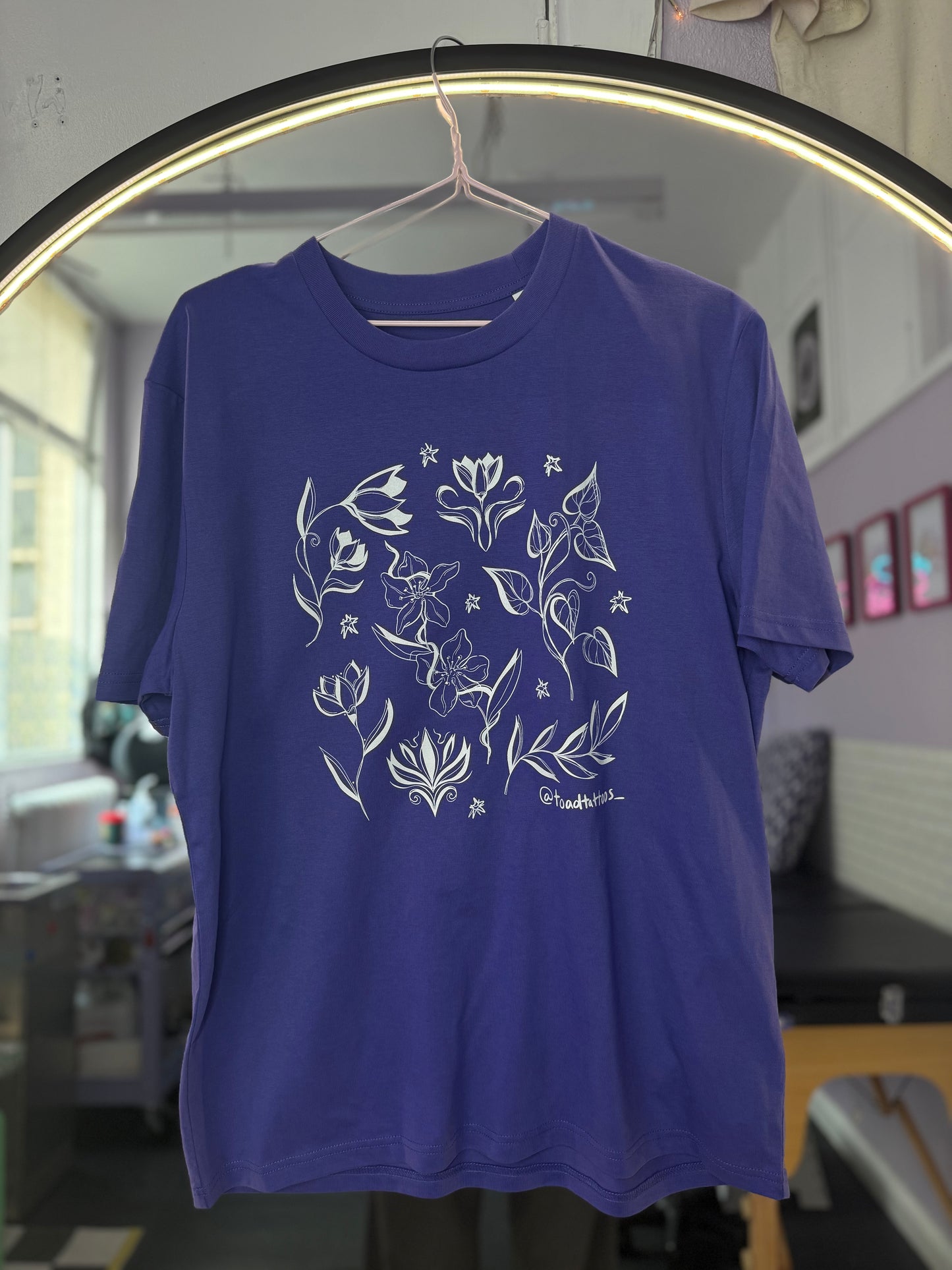 Floral design T-shirt
