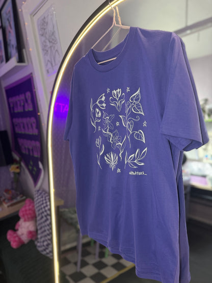 Floral design T-shirt